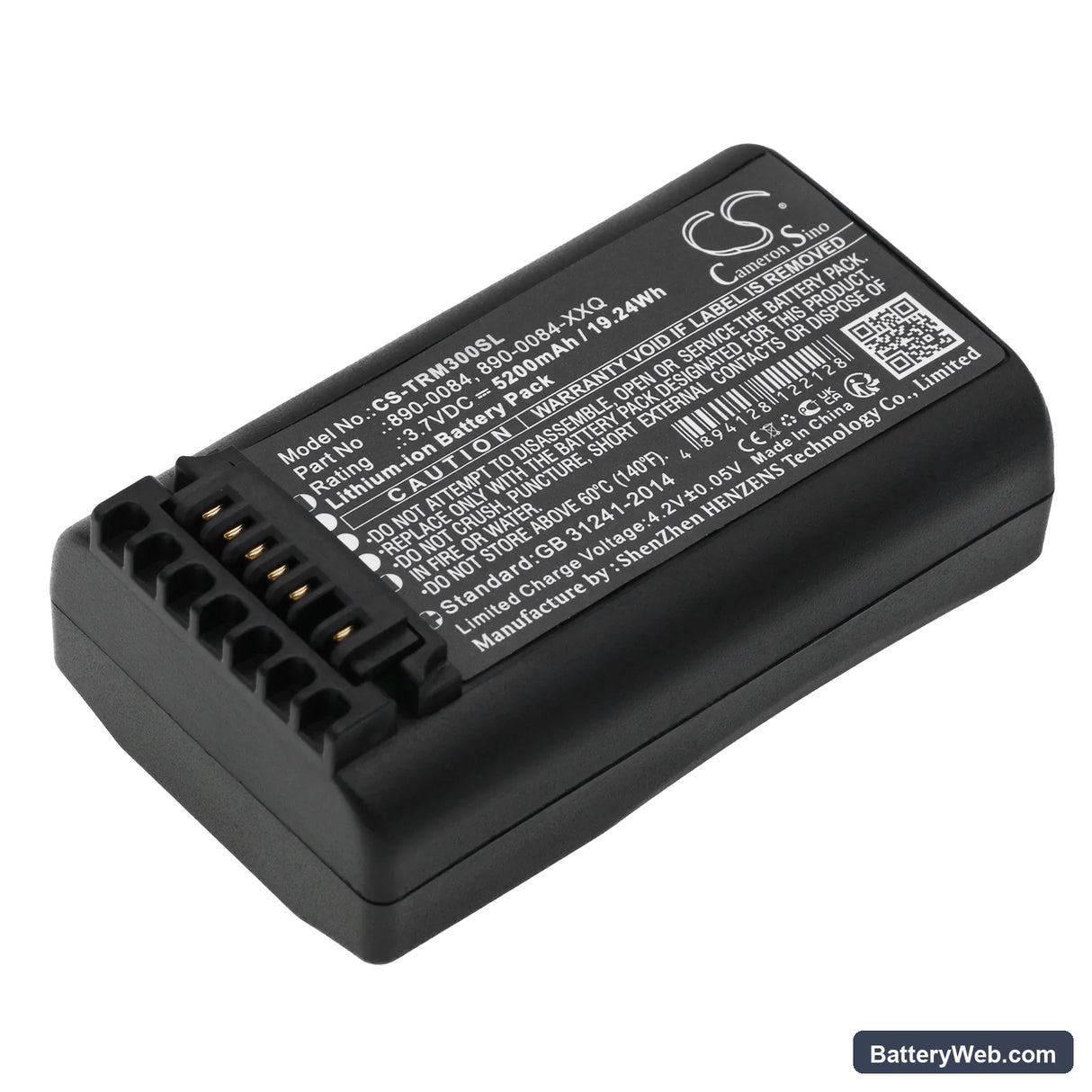 Spectra Precision Focus 6 Replacement Battery, 3.7V, 5200mAh, Li-ion 1