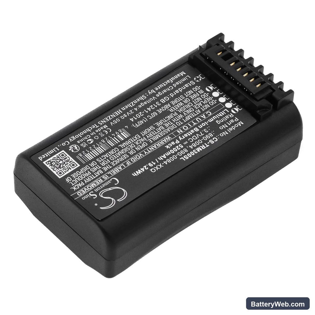 Spectra Precision Focus 6 Replacement Battery, 3.7V, 5200mAh, Li-ion 2