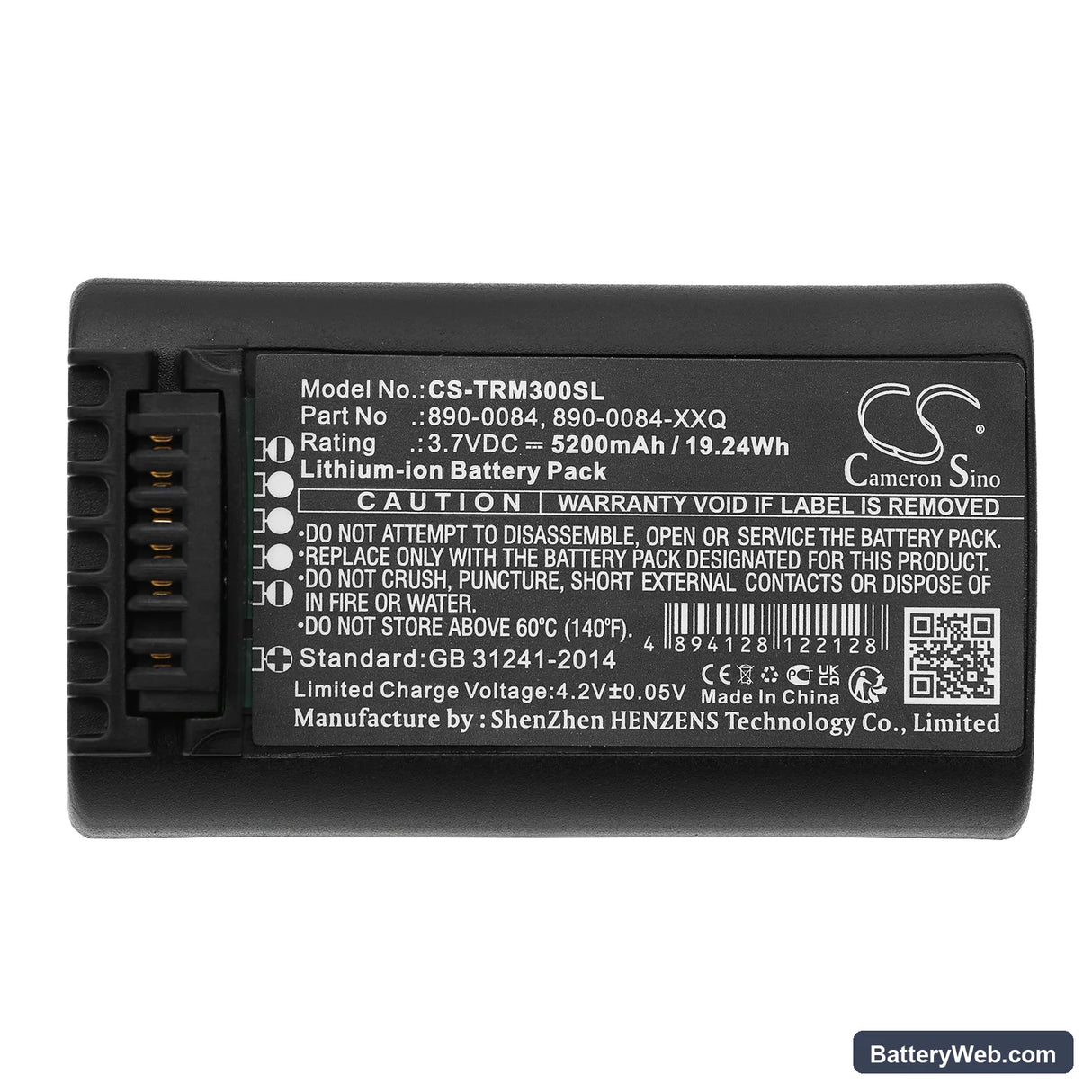 Spectra Precision Focus 6 Replacement Battery, 3.7V, 5200mAh, Li-ion 5