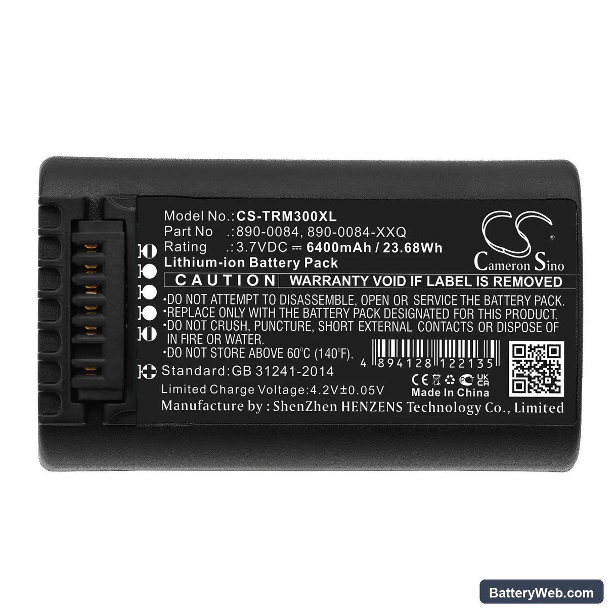 NiKon Nivo C Total Station Replacement Battery, 3.7V, 6400mAh, Li-ion 5