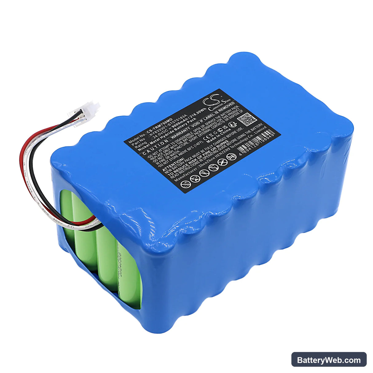 Taema T75 Replacement Battery, 24V, 9000mAh, Ni-MH 1