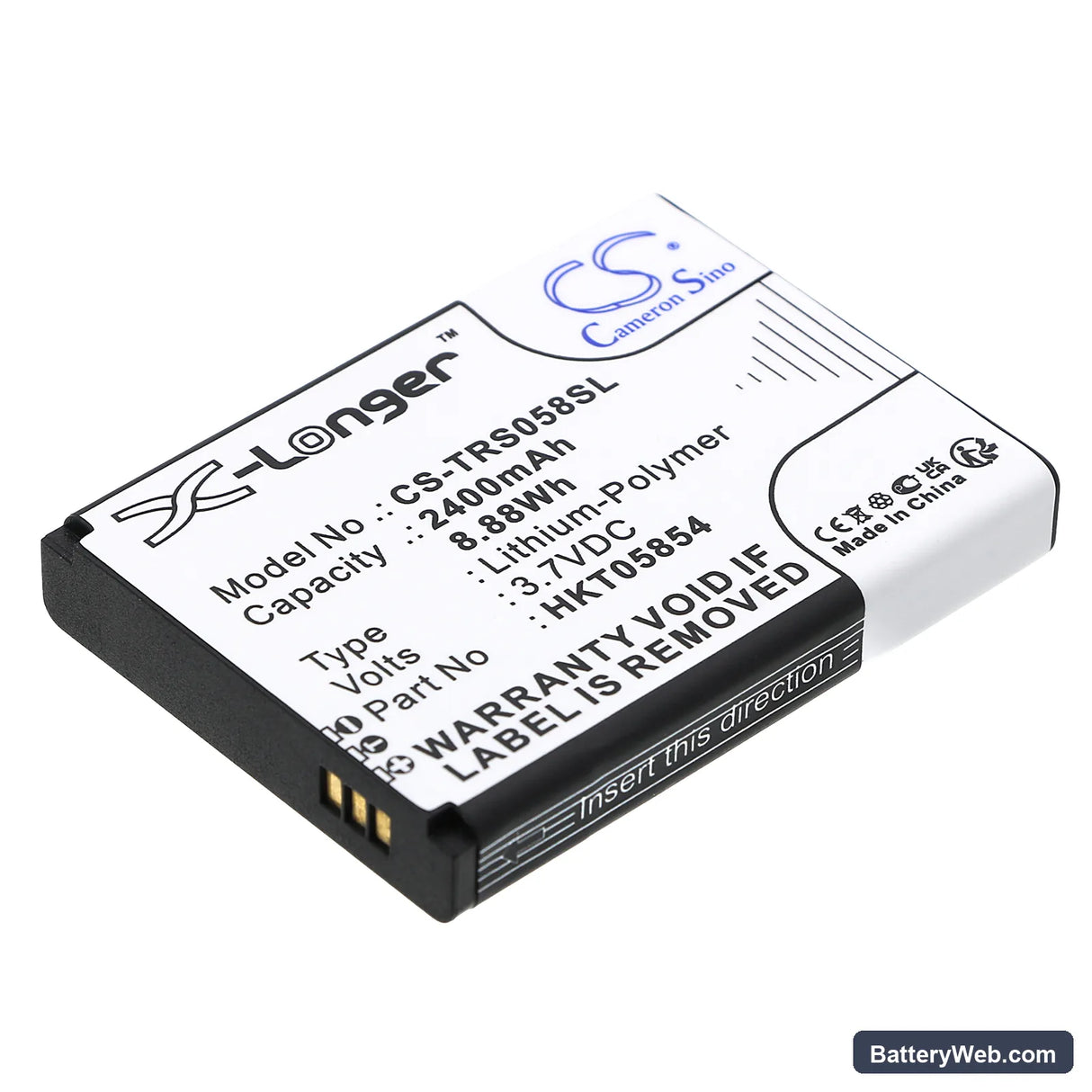 Thuraya SatSleeve Replacement Battery, 3.7V, 2400mAh, Li-Polymer 1