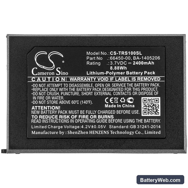 Trimble Juno SA Replacement Battery, 3.7V, 2400mAh, Li-Polymer 3