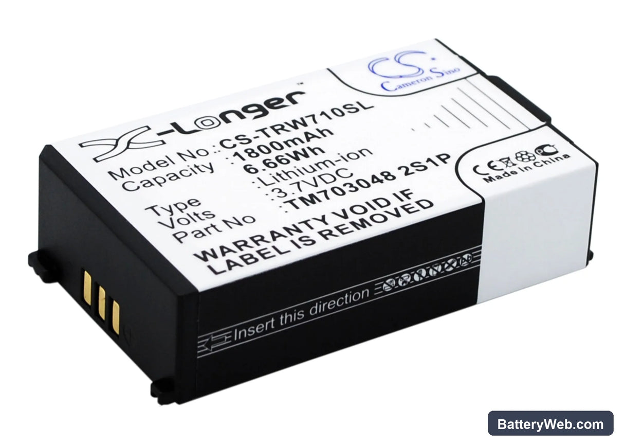 Tritton Warhead 7.1 Replacement Battery, 3.7V, 1800mAh, Li-ion 2