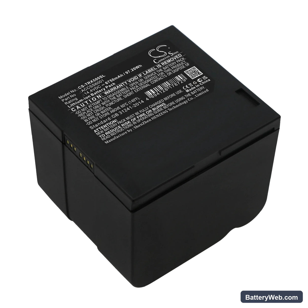 FARO 3D laser scanner Replacement Battery, 14.4V, 6750mAh, Li-ion 1