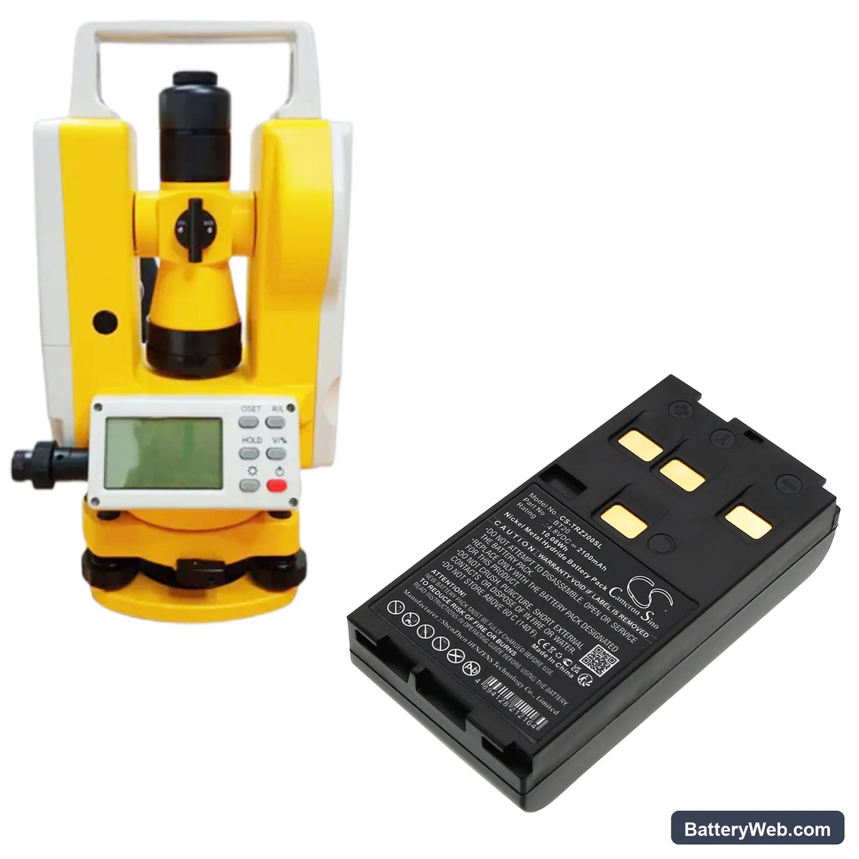 Hi-Target DT02 Replacement Battery, 4.8V, 2100mAh, Ni-MH 5