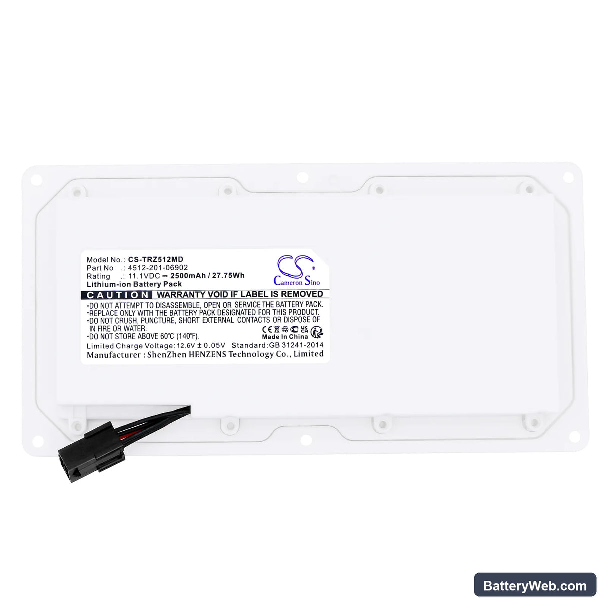 Philips MobileDiagnost wDR Replacement Battery, 11.1V, 2500mAh, Li-ion 5