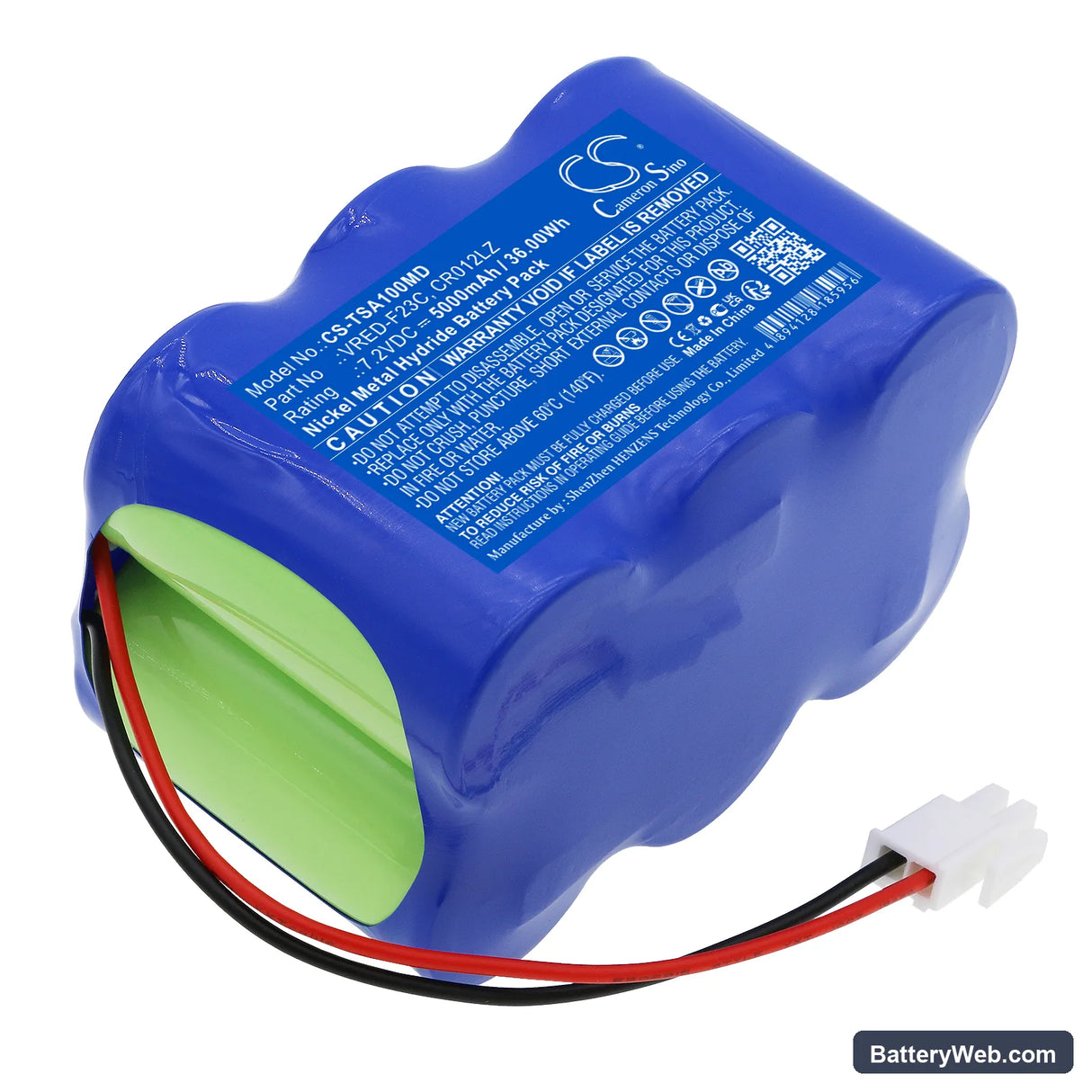 Thermo Scientific TVA1000 Toxic Vapor Analyzer Replacement Battery, 7.2V, 5000mAh, Ni-MH 1