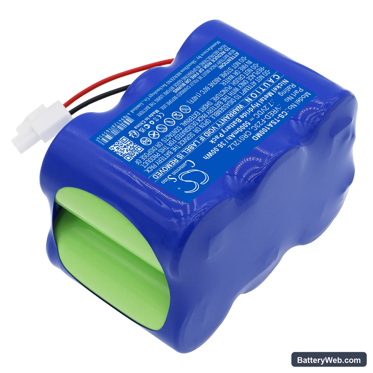 Thermo Scientific TVA1000 Toxic Vapor Analyzer Replacement Battery, 7.2V, 5000mAh, Ni-MH 2