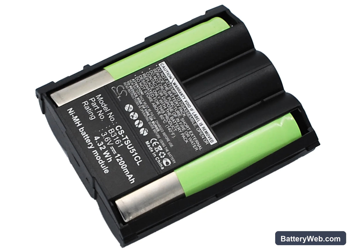 Hirschmann 1200 Replacement Battery, 3.6V, 1200mAh, Ni-MH 2