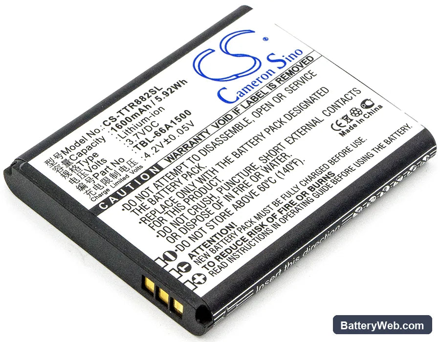 TP-Link TL-T882 Replacement Battery, 3.7V, 1600mAh, Li-ion 1