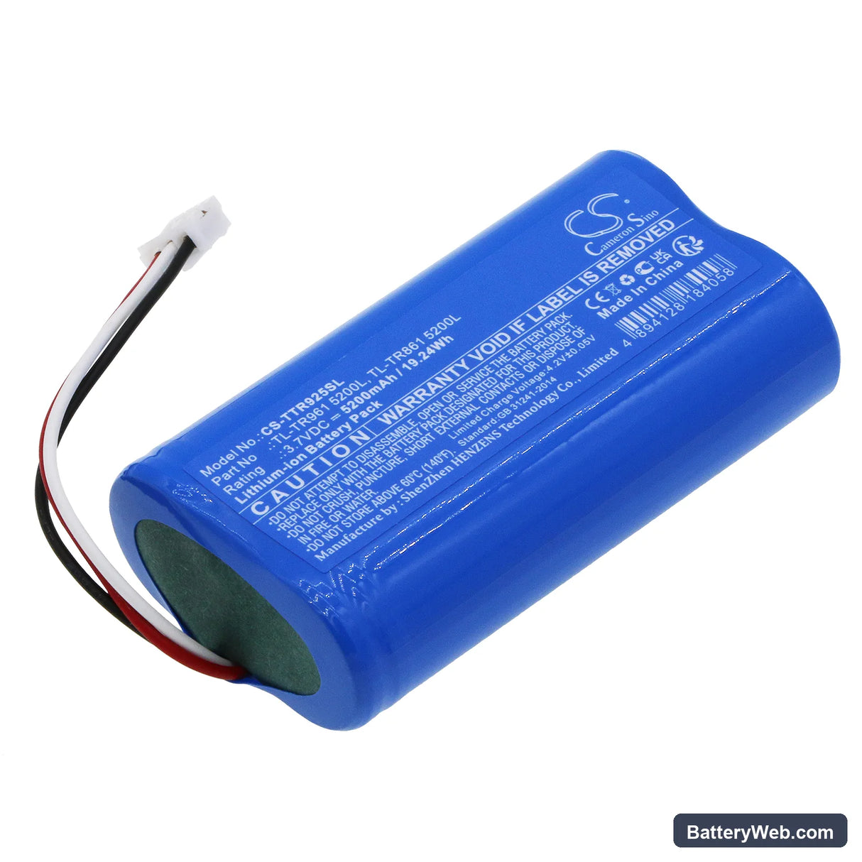 TP-Link TL-TR961 5200L Replacement Battery, 3.7V, 5200mAh, Li-ion 1