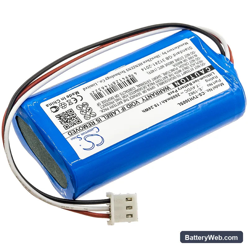 Televes H30FLEX Replacement Battery, 7.4V, 2600mAh, Li-ion 2