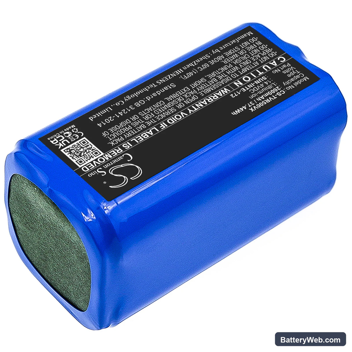 Goovi D380 Replacement Battery, 14.4V, 2600mAh, Li-ion 2