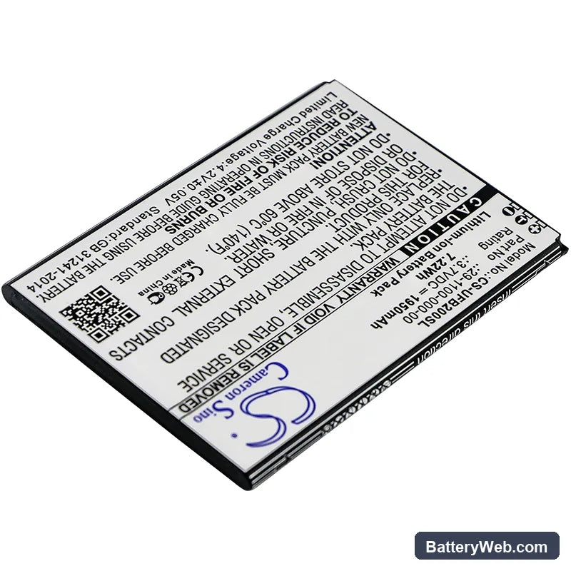 Ulefone Paris Lite Replacement Battery, 3.7V, 1950mAh, Li-ion 2