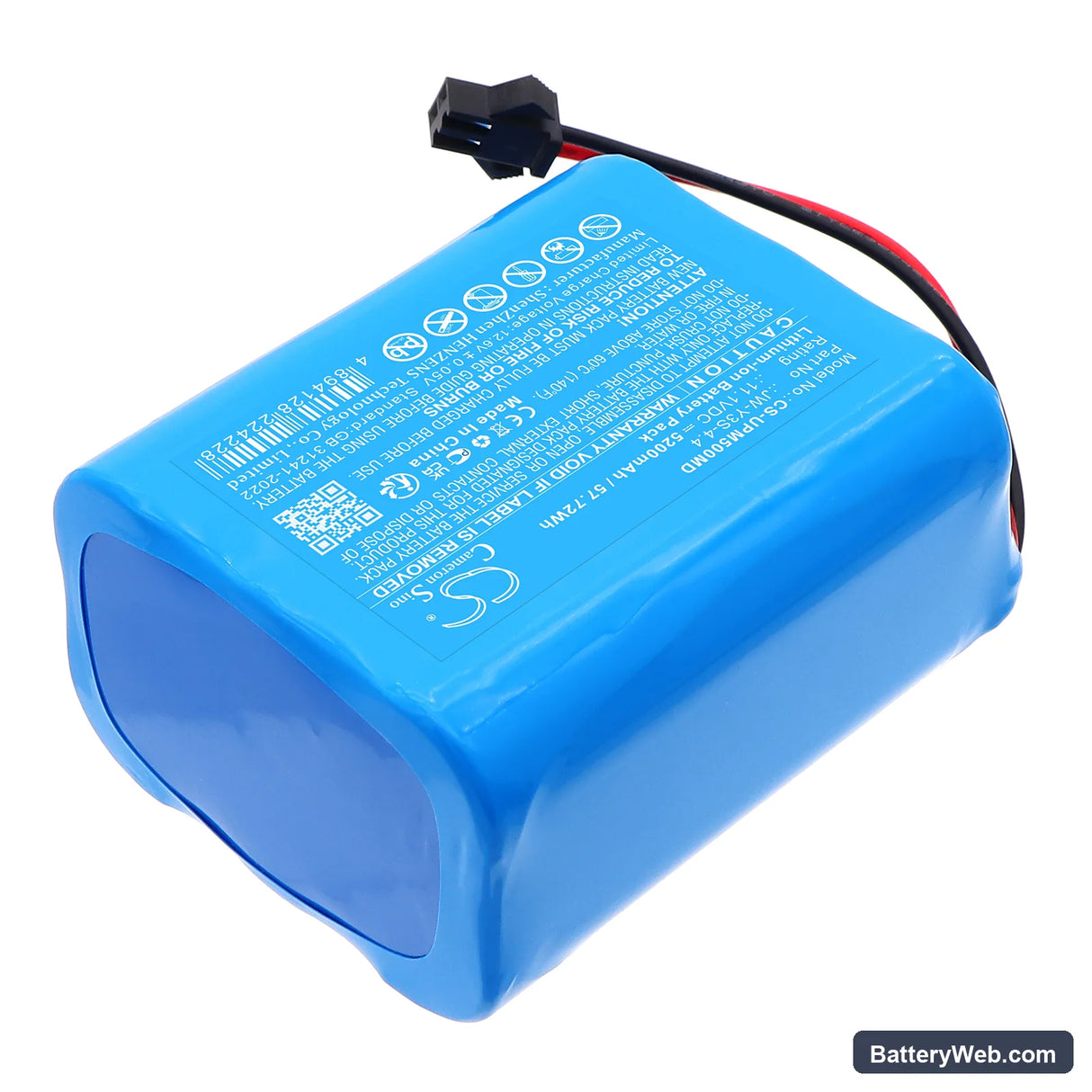 UTECH UTMI Patient monitor Replacement Battery, 11.1V, 5200mAh, Li-ion 2