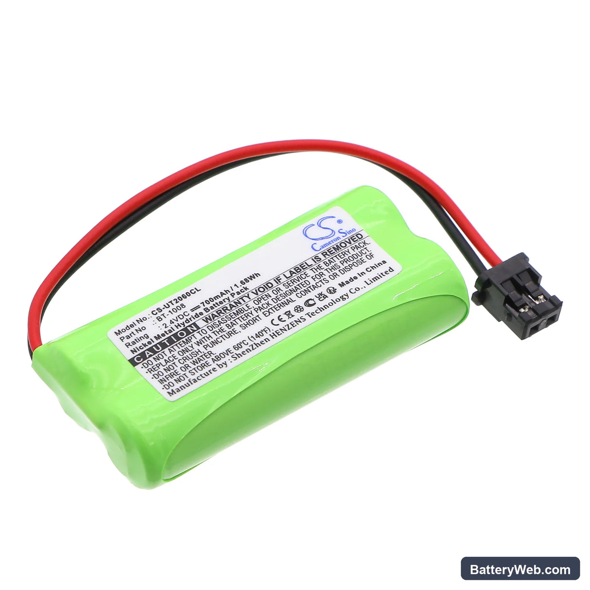 Radio Shack 43-223 Replacement Battery, 2.4V, 700mAh, Ni-MH 1