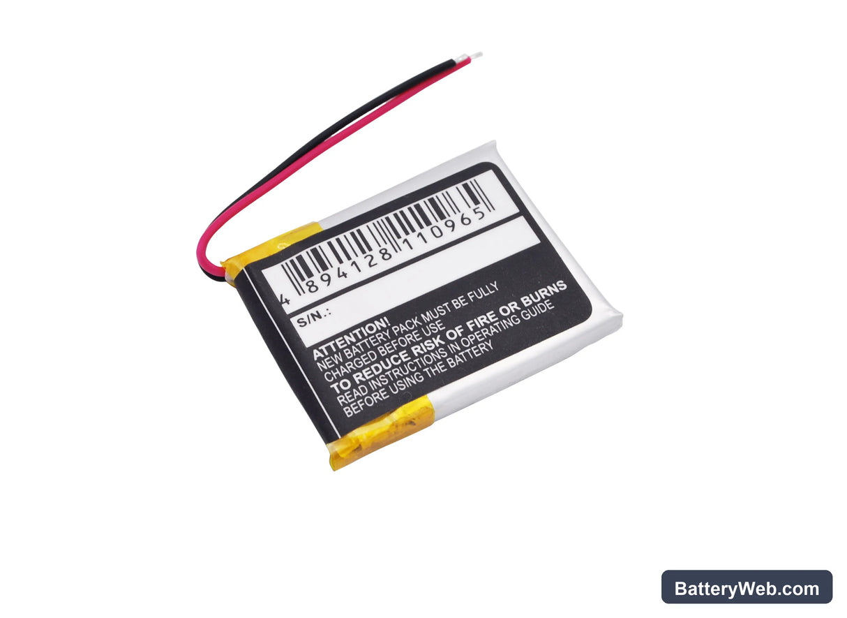 Voice Caddie VC200 Voice Replacement Battery, 3.7V, 270mAh, Li-Polymer 3