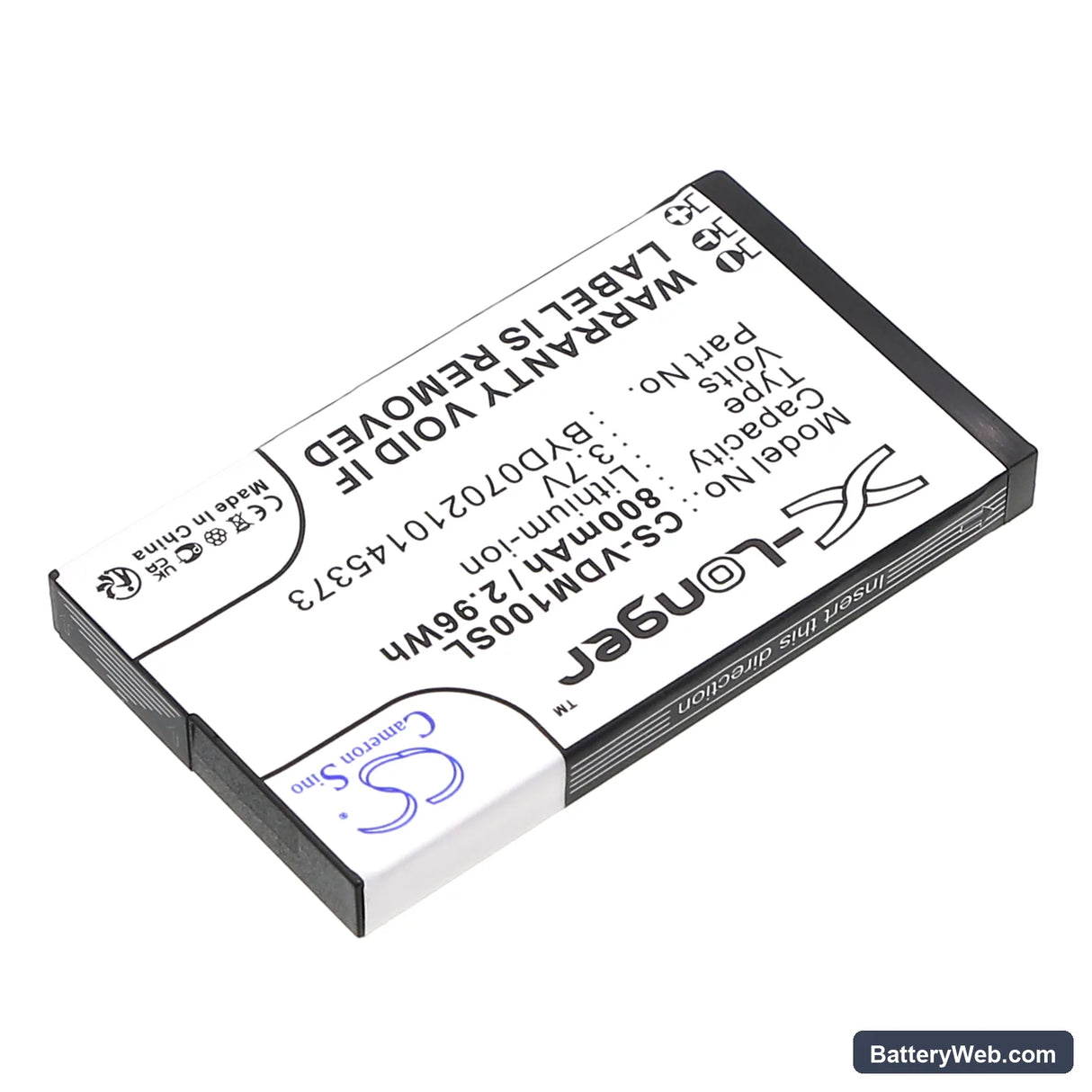 Vodafone Mini D100 Replacement Battery, 3.7V, 800mAh, Li-ion 2