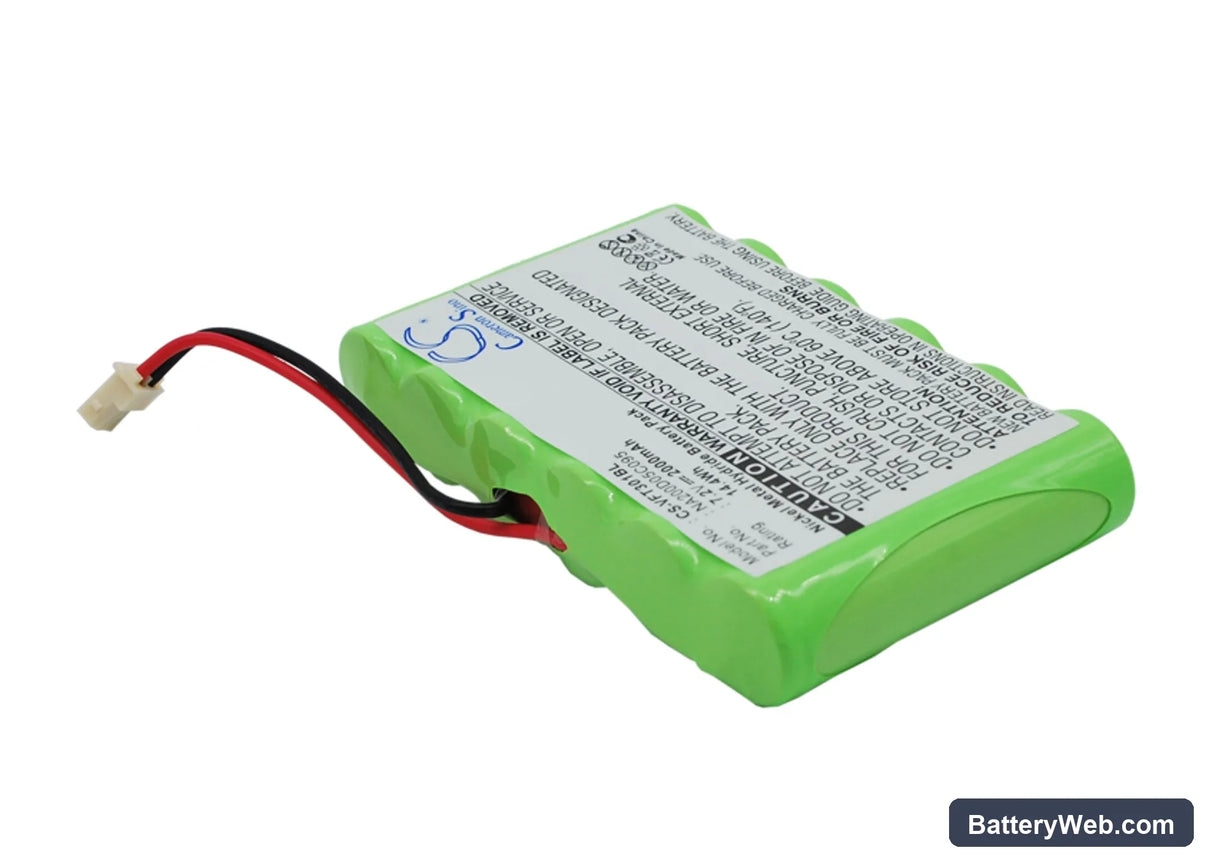 VeriFone Nurit 3010 Replacement Battery, 7.2V, 2000mAh, Ni-MH 3