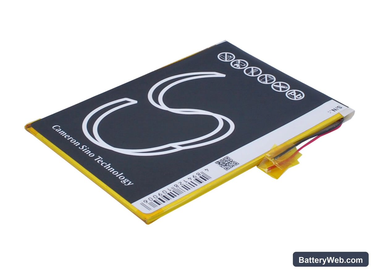 Visual Land Prestige Elite 9Q 9" Replacement Battery, 3.7V, 3300mAh, Li-Polymer 4
