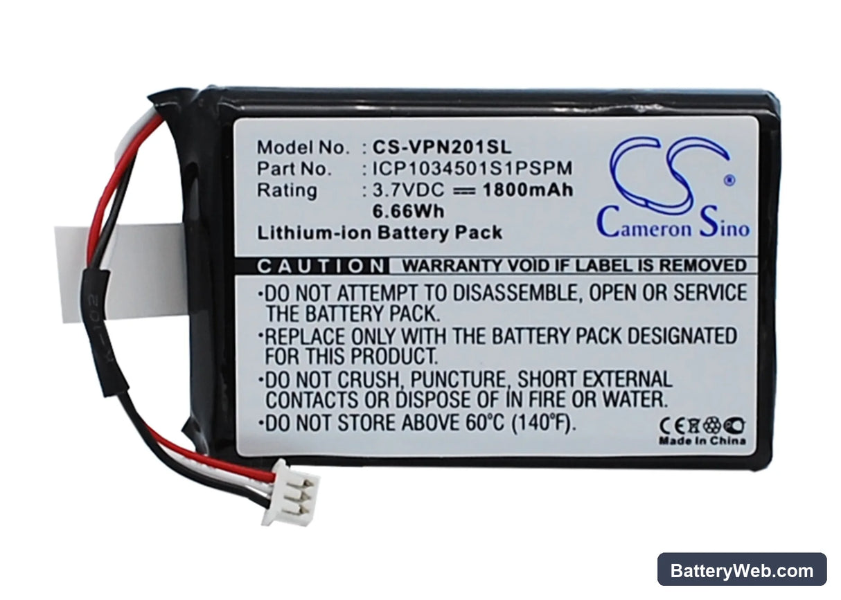 VDO Dayton MS2010AUS Replacement Battery, 3.7V, 1800mAh, Li-ion 1