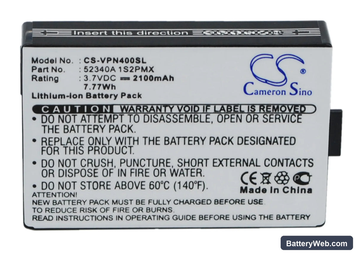 VDO Dayton PN4000 Replacement Battery, 3.7V, 2100mAh, Li-ion 1