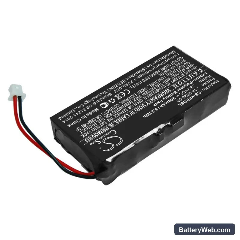 Palm Visor Pro Replacement Battery, 3.7V, 900mAh, Li-Polymer 2