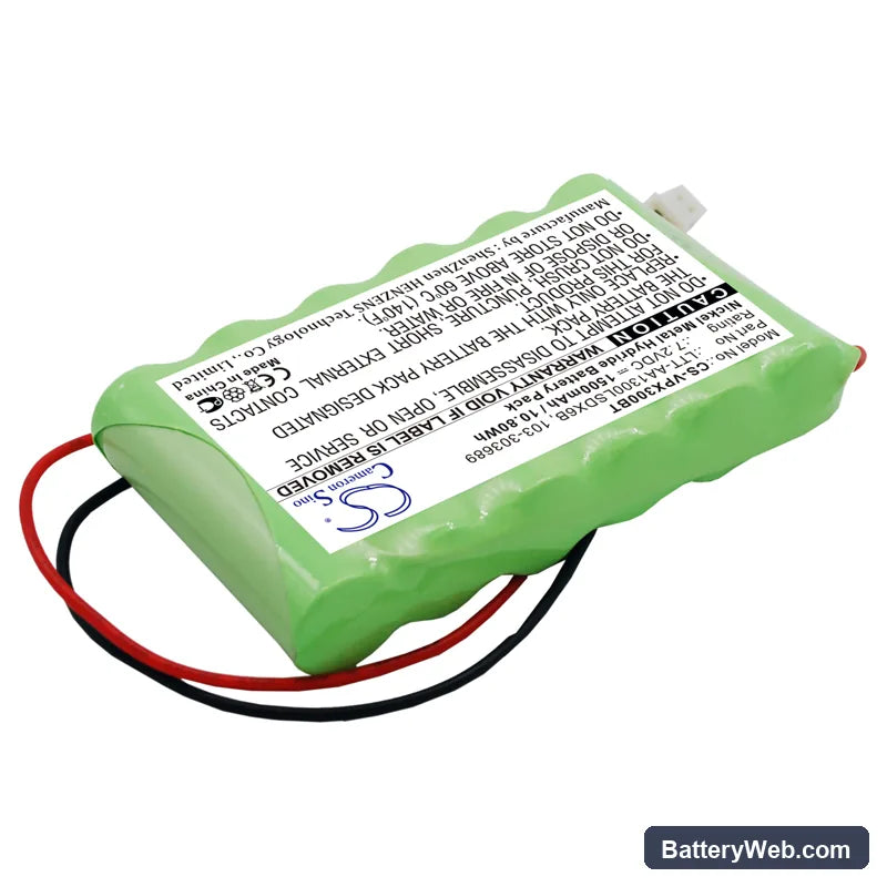 Visonic PowerMaster 30 Control Panel Replacement Battery, 7.2V, 1500mAh, Ni-MH 2