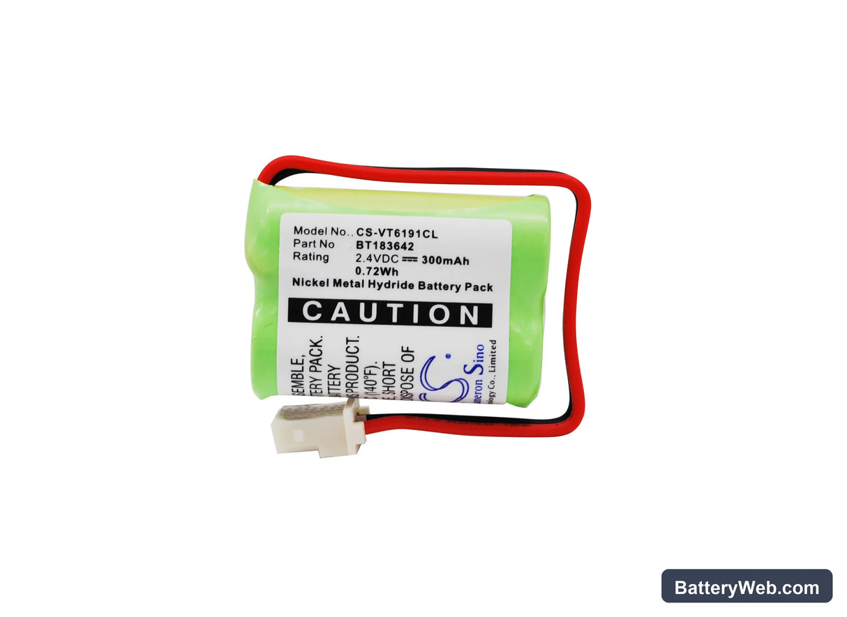 V Tech LS6005 Replacement Battery, 2.4V, 300mAh, Ni-MH 5