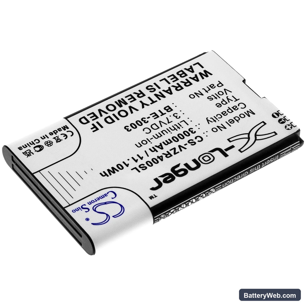 Verizon ORB400LB Replacement Battery, 3.7V, 3000mAh, Li-ion 2
