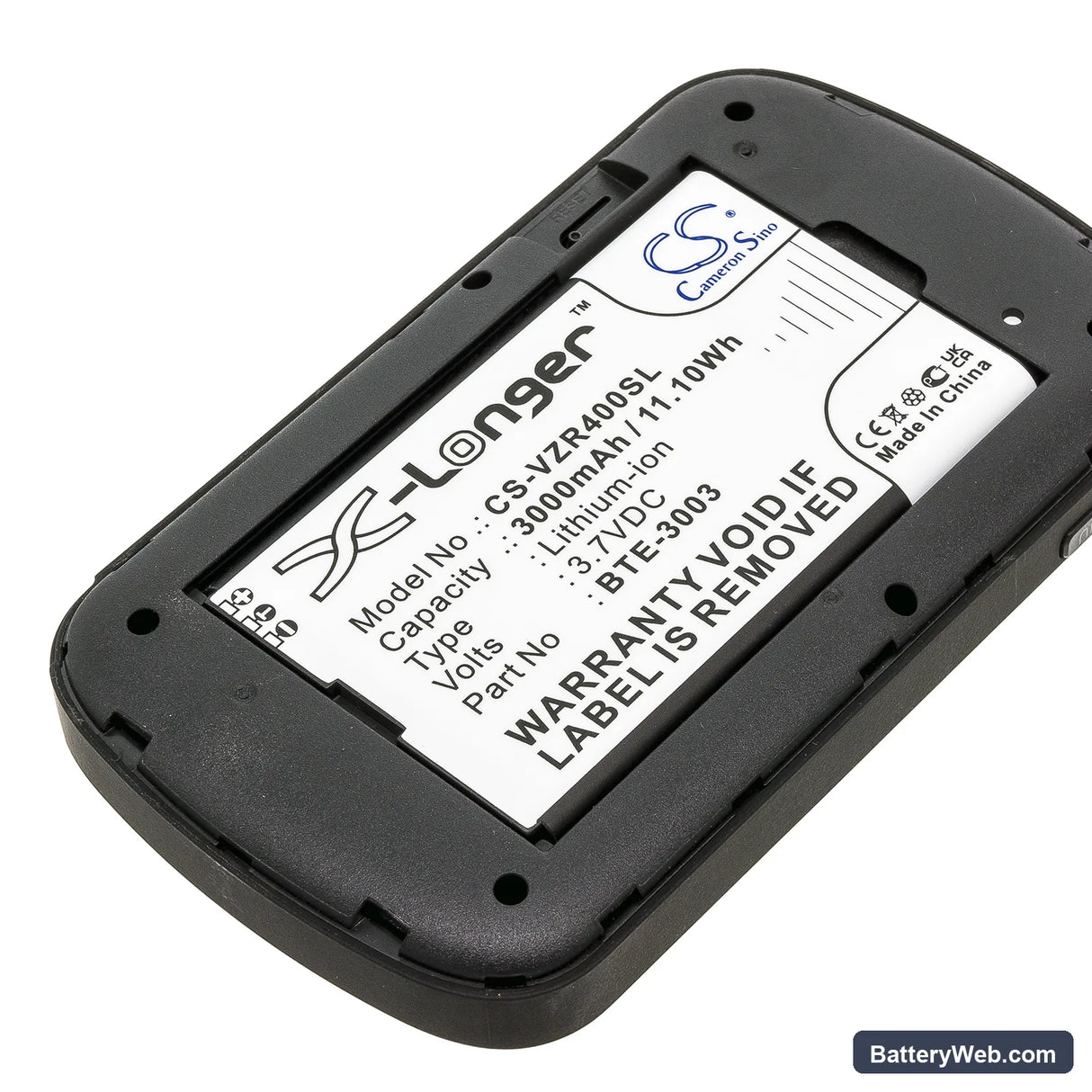 Verizon ORB400LB Replacement Battery, 3.7V, 3000mAh, Li-ion 5