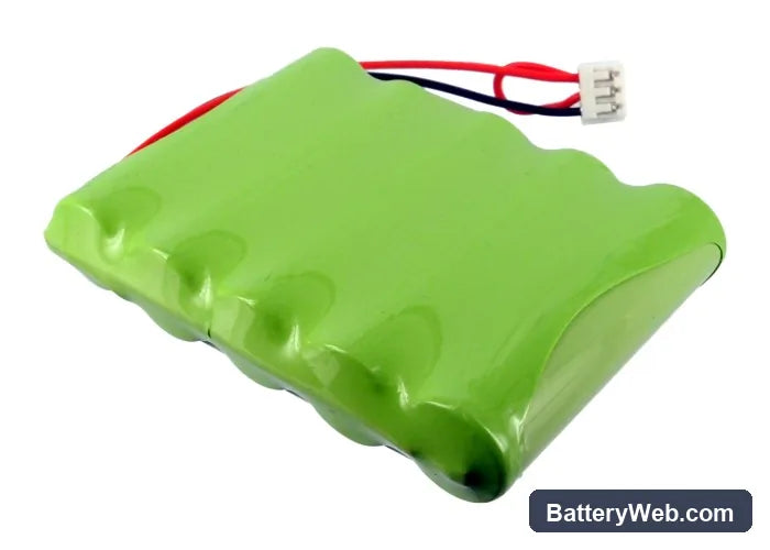 Welch-Allyn LXi VITAL Signs Printer Replacement Battery, 6V, 2000mAh, Ni-MH 3