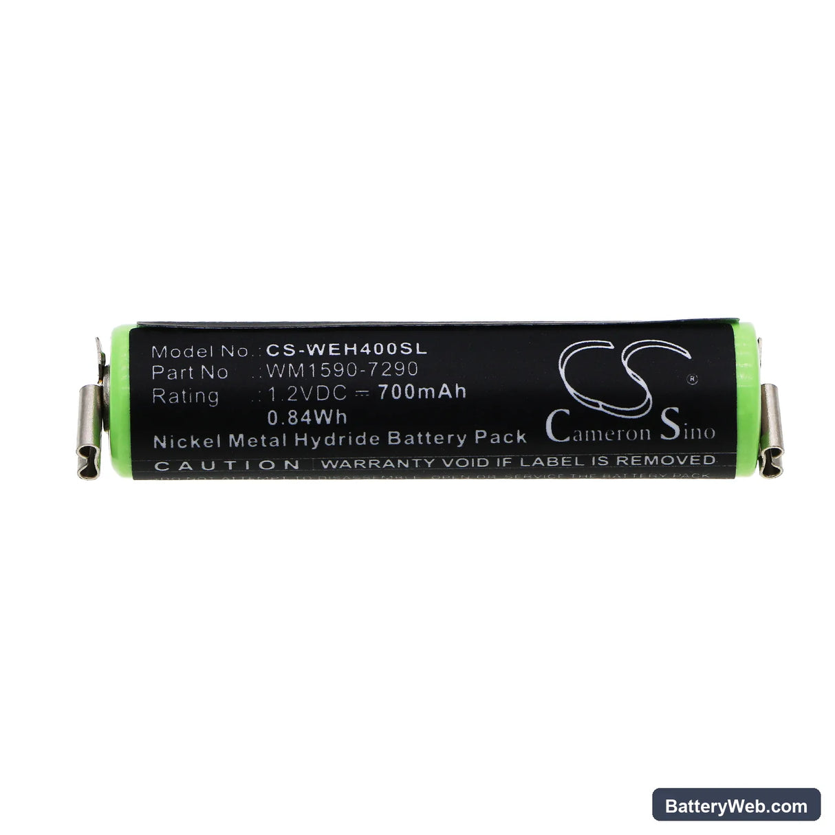 Wella Bella Replacement Battery, 1.2V, 700mAh, Ni-MH 3