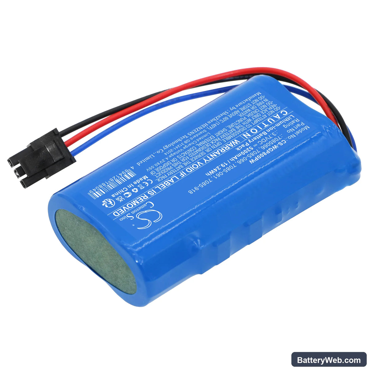 Wolf Garten MTD5031-M6-0016 Replacement Battery, 3.7V, 5200mAh, Li-ion 2