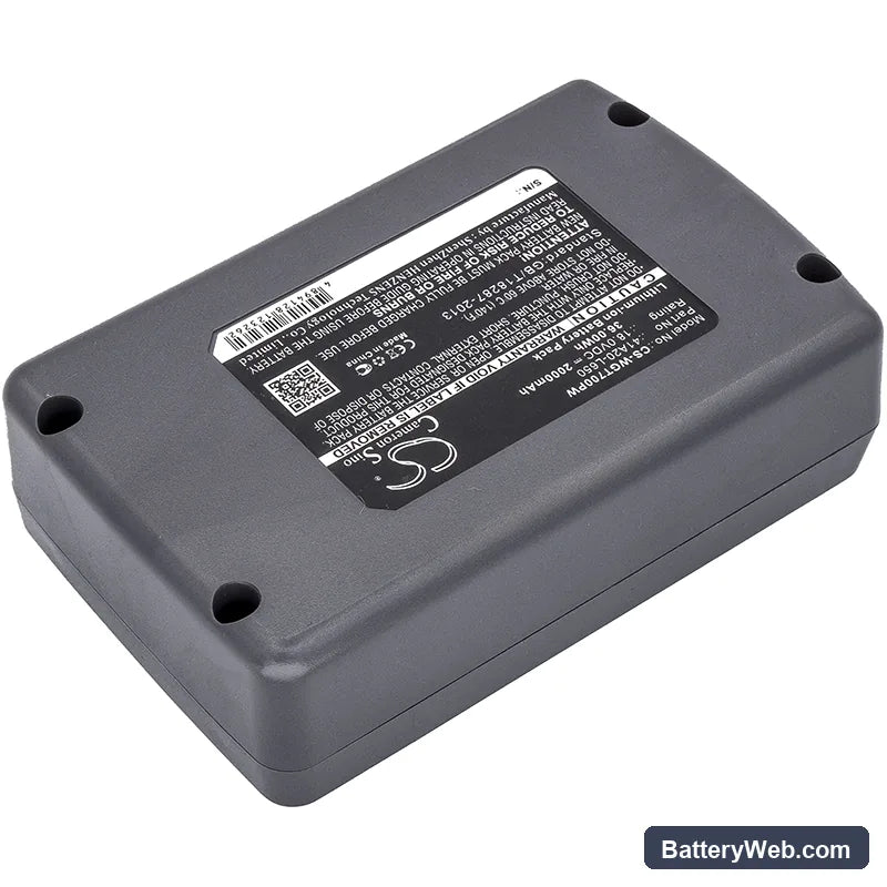 Wolf Garten Trimmer GTA 700 Replacement Battery, 18V, 2000mAh, Li-ion 4