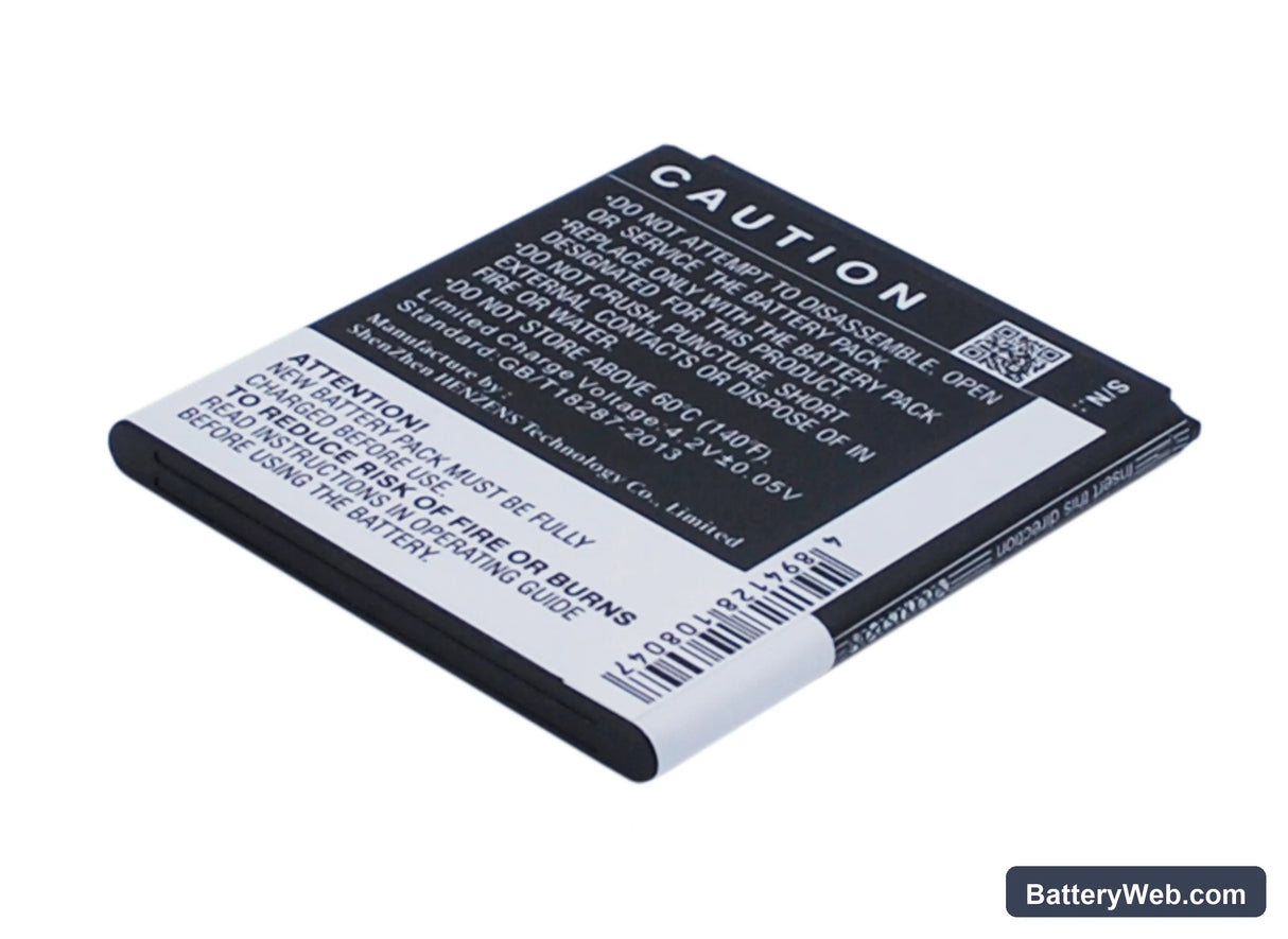 Wiko Fizz Replacement Battery, 3.7V, 1500mAh, Li-ion 4
