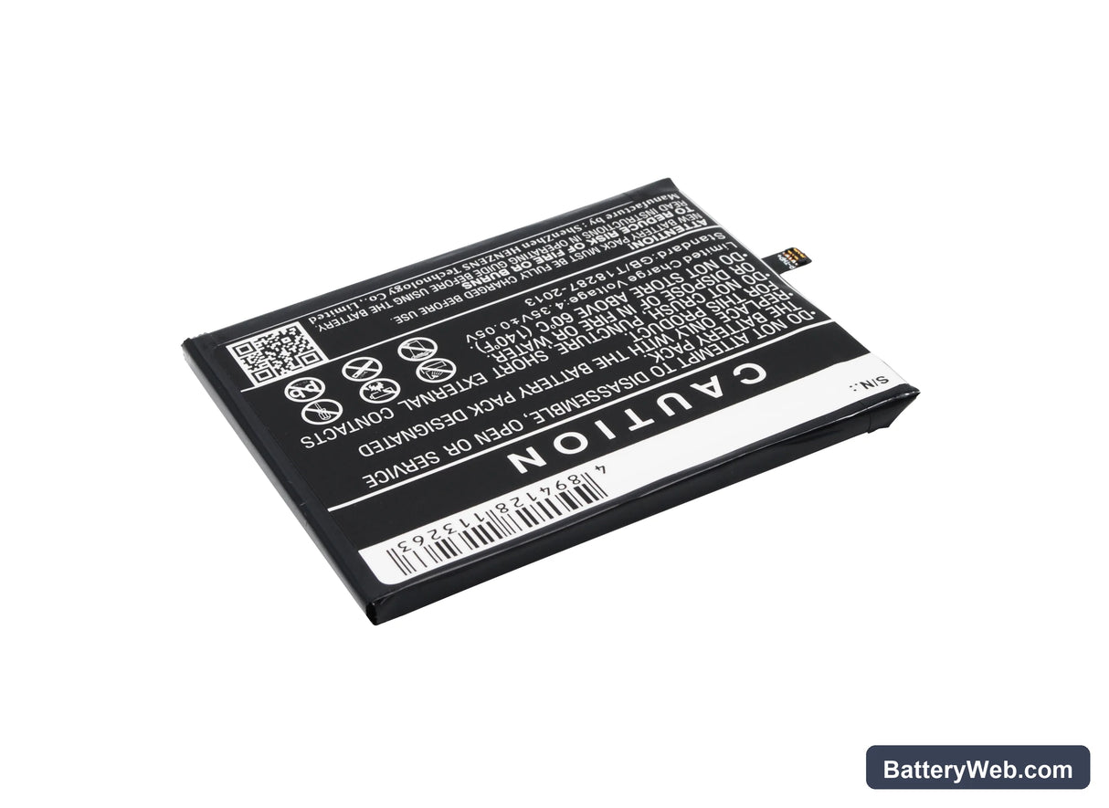 Wiko FEVER Replacement Battery, 3.8V, 3000mAh, Li-Polymer 3
