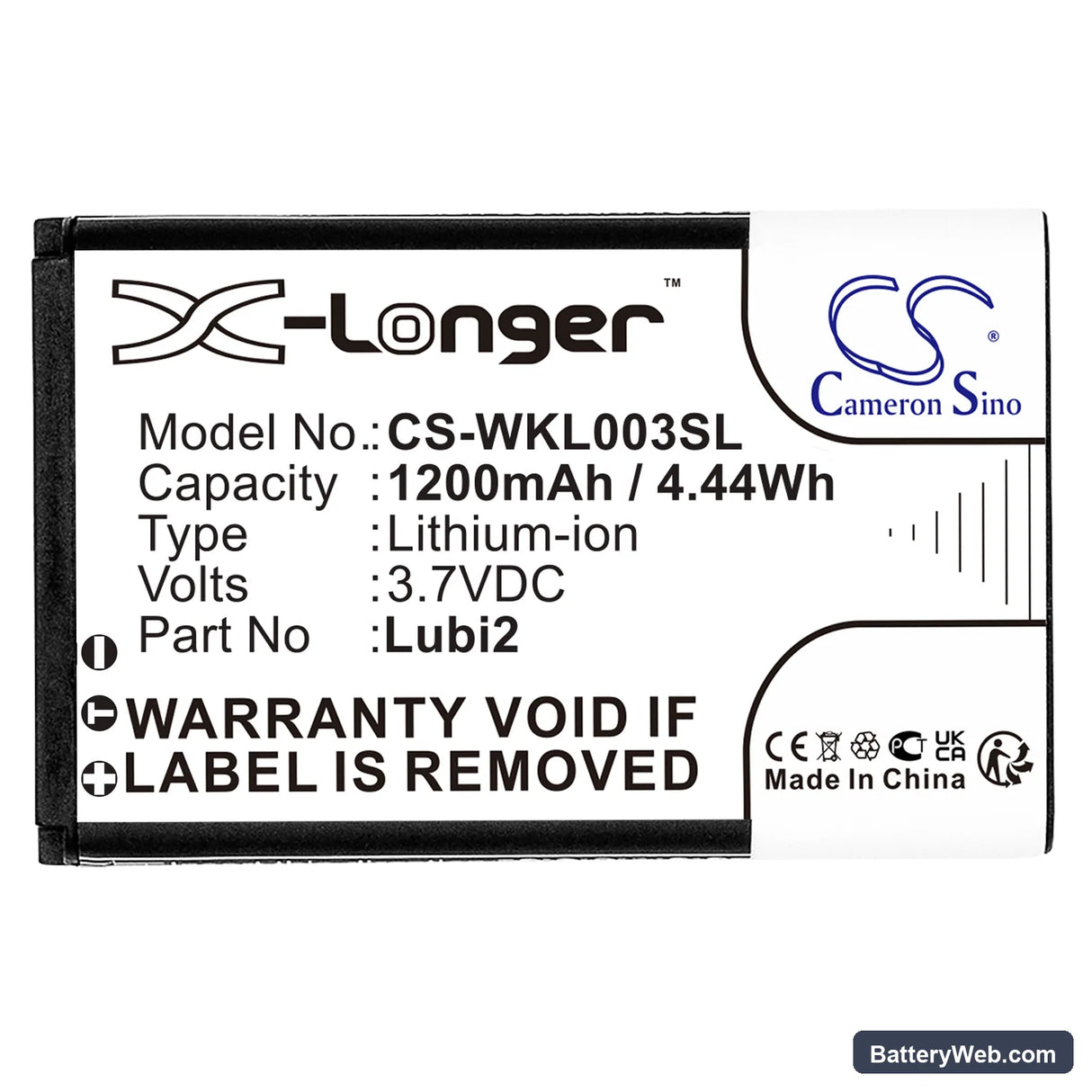 Vertu Ascent 2010 Replacement Battery, 3.7V, 1200mAh, Li-ion 3
