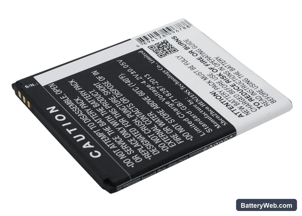 Wiko Rainbow Replacement Battery, 3.7V, 2000mAh, Li-ion 4