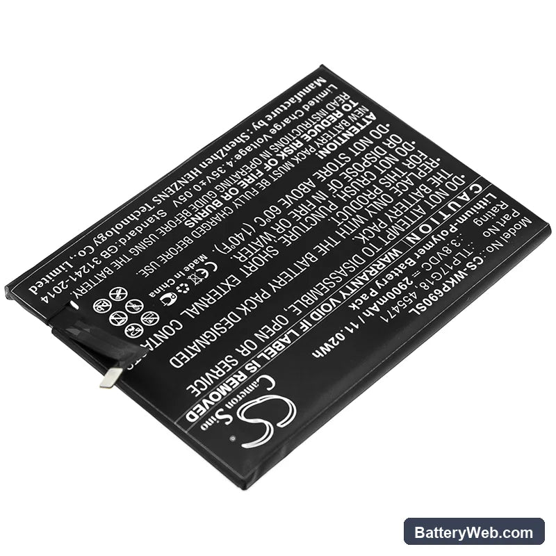 Wiko Wim Lite Replacement Battery, 3.8V, 2900mAh, Li-Polymer 2