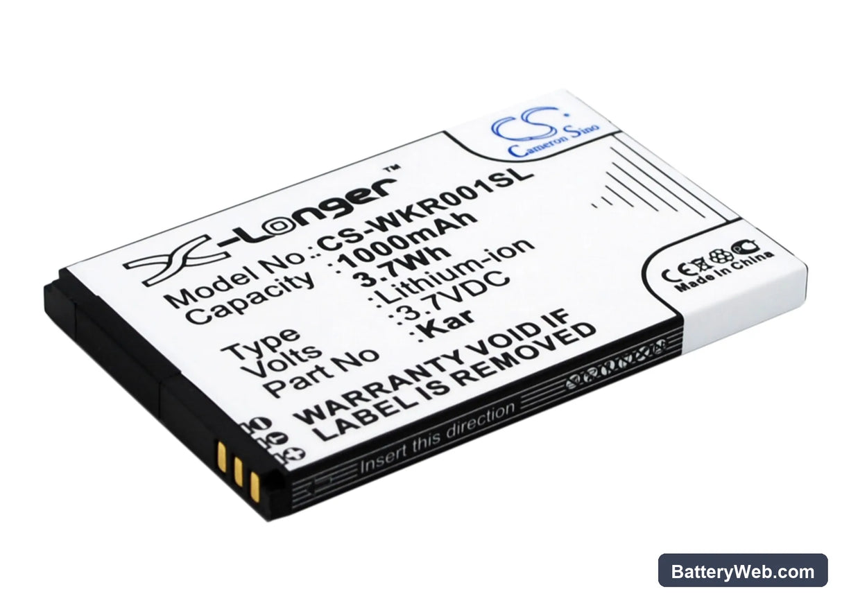 Wiko KAR Replacement Battery, 3.7V, 1000mAh, Li-ion 2