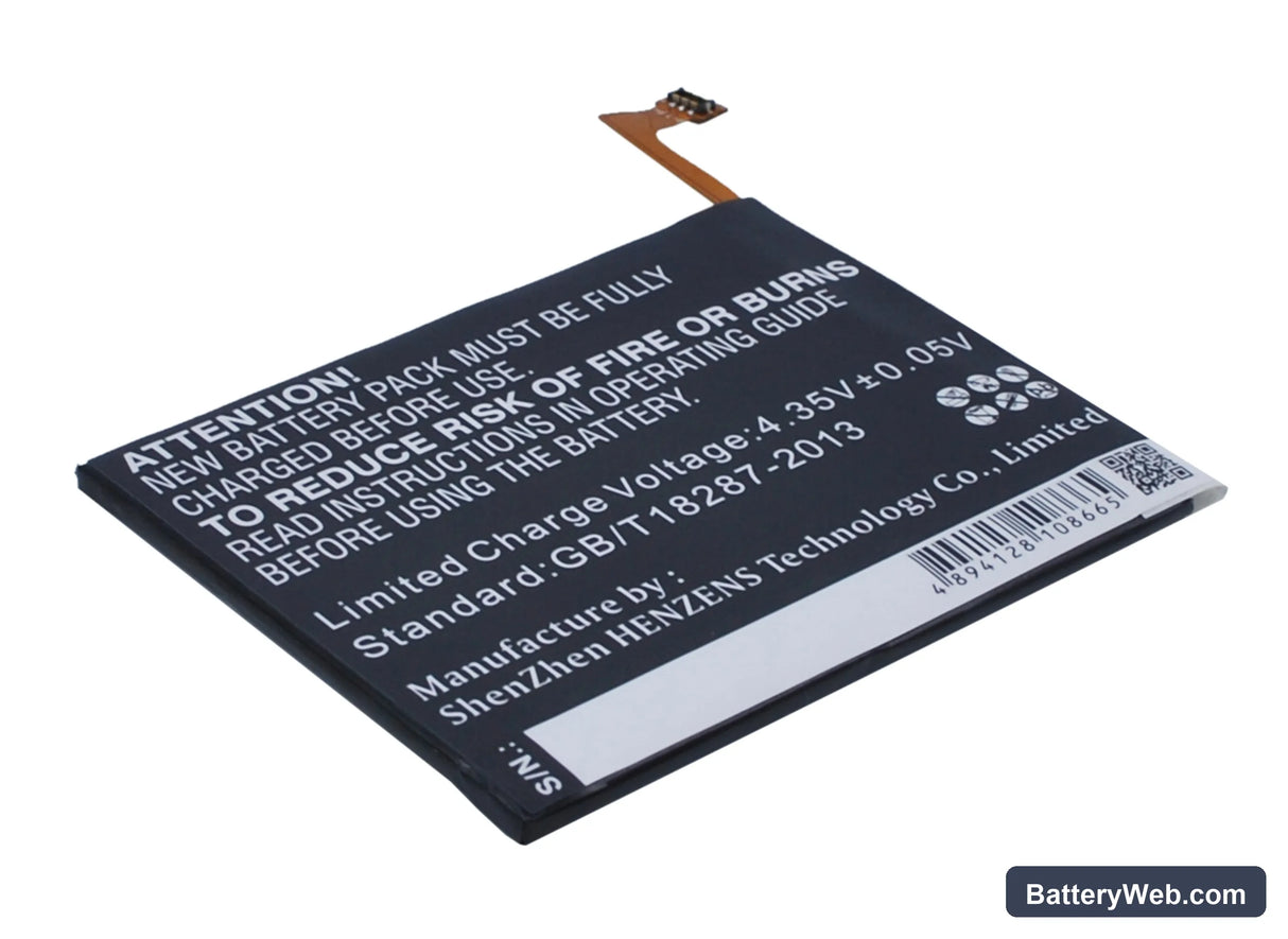 Wiko Getaway Replacement Battery, 3.8V, 2000mAh, Li-Polymer 4