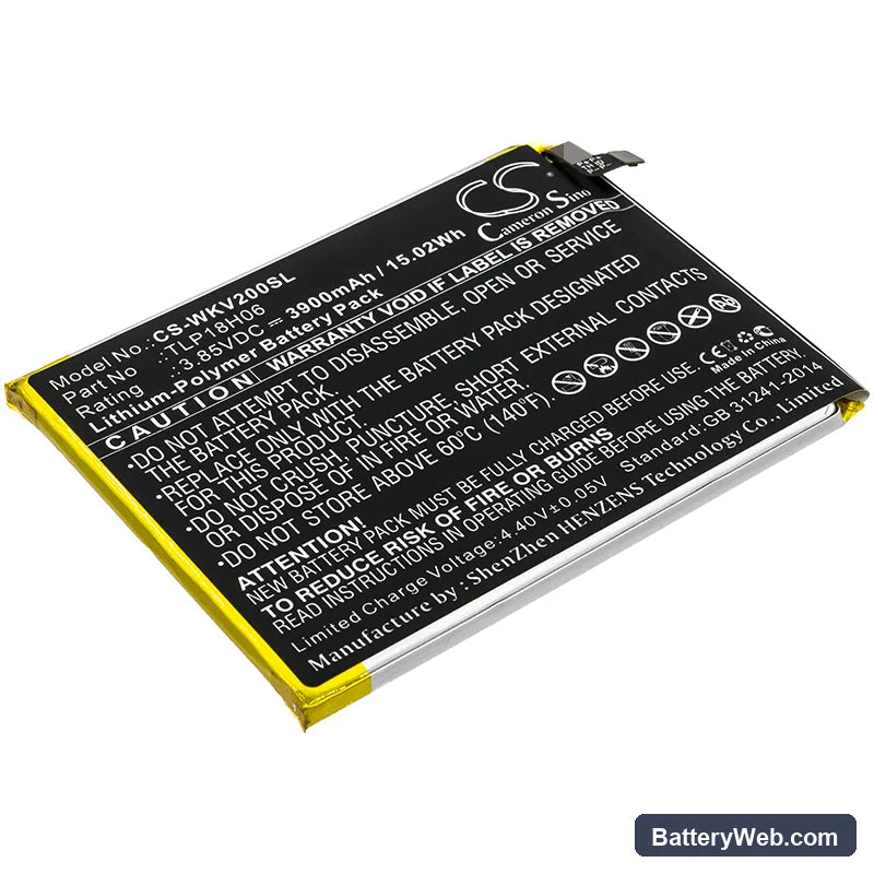 Wiko View2 Go Replacement Battery, 3.85V, 3900mAh, Li-Polymer 1