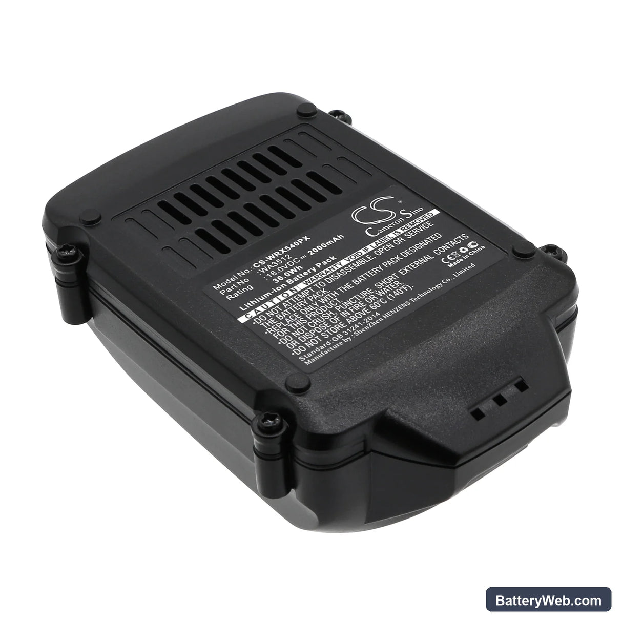 AL-KO Trimmer GTLi 18V Comfort Replacement Battery, 18V, 2000mAh, Li-ion 1