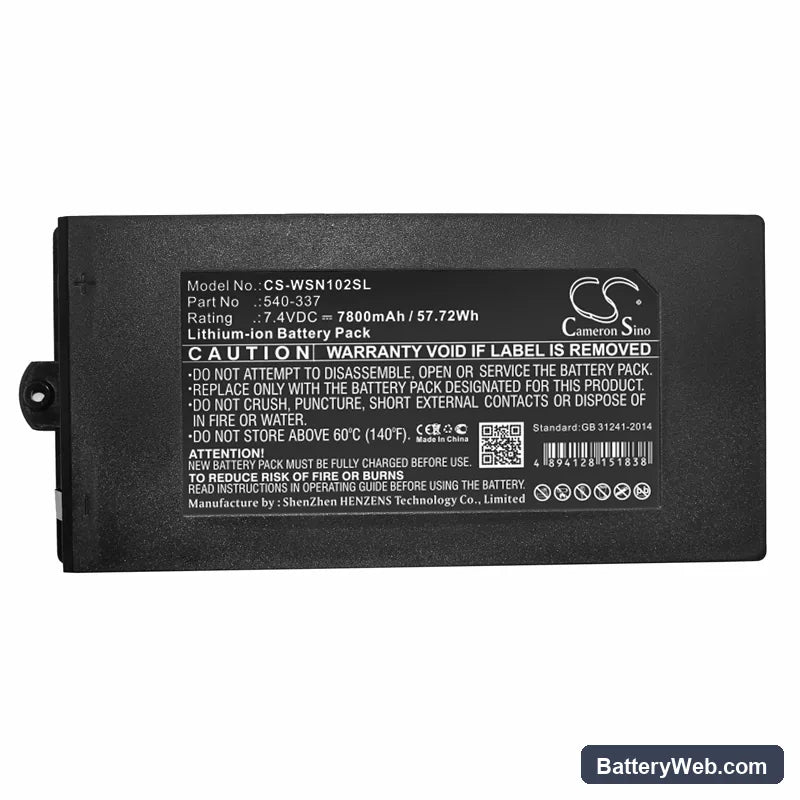 Owon Powers PDS Oscilloscopes Replacement Battery, 7.4V, 7800mAh, Li-ion 3