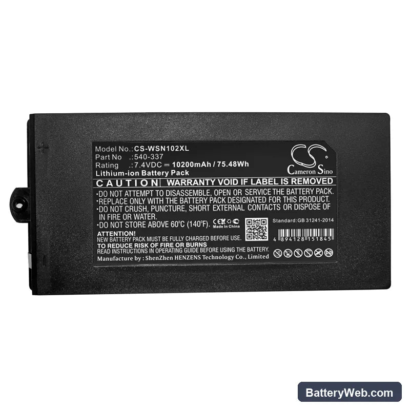Owon Powers PDS Oscilloscopes Replacement Battery, 7.4V, 10200mAh, Li-ion 3