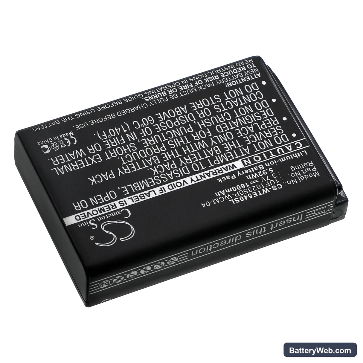 Wacom Intuos4 wireless Replacement Battery, 3.7V, 1600mAh, Li-ion 2