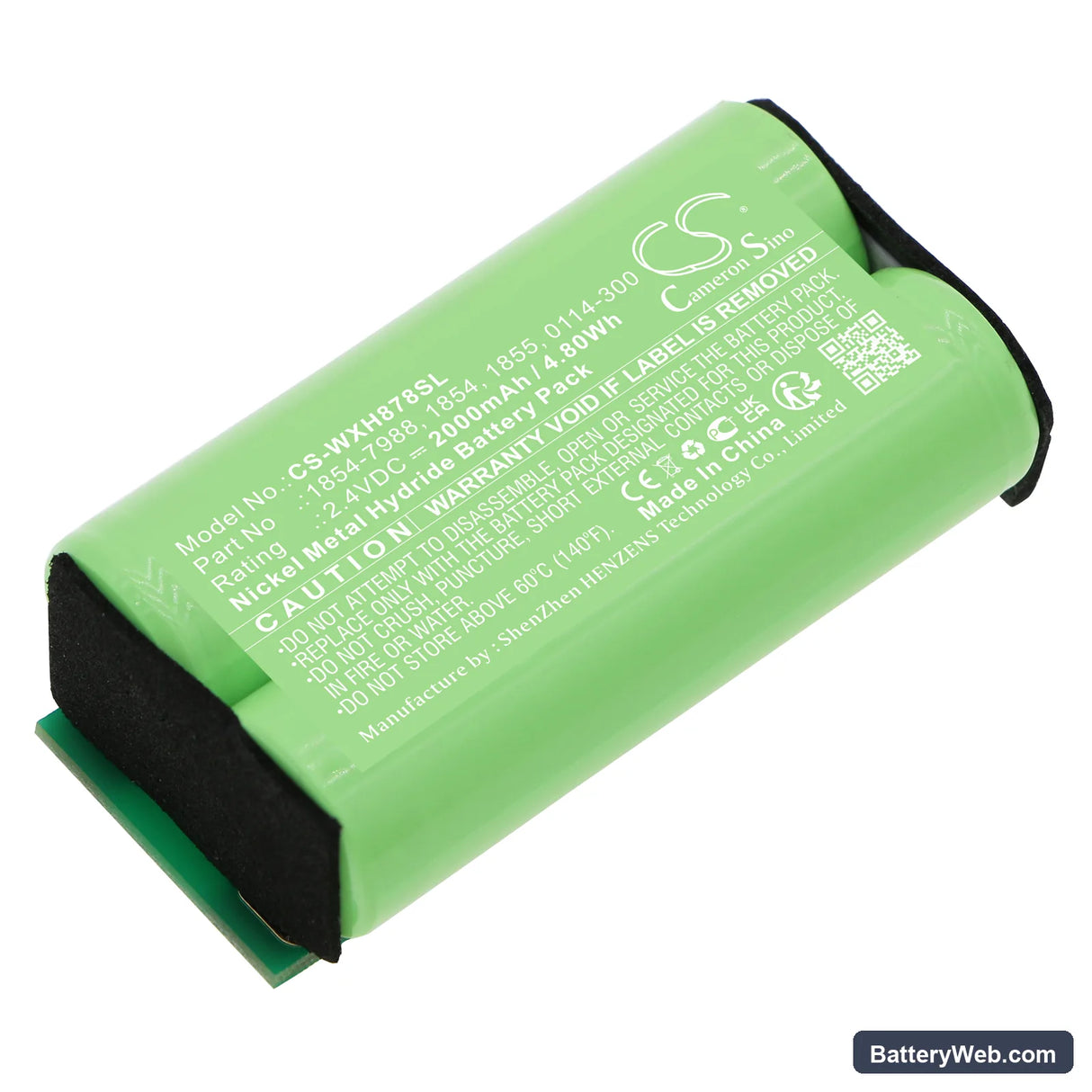 Wahl Professional Animal Arco Replacement Battery, 2.4V, 2000mAh, Ni-MH 1