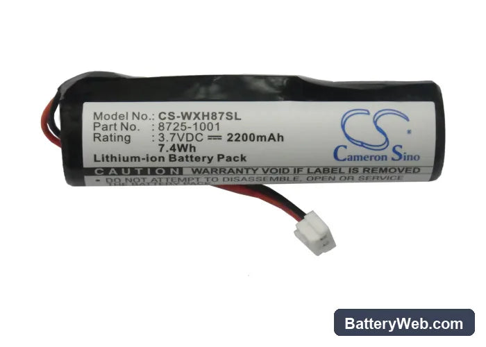 Wella Eclipse Clipper Replacement Battery, 3.7V, 2200mAh, Li-ion 5